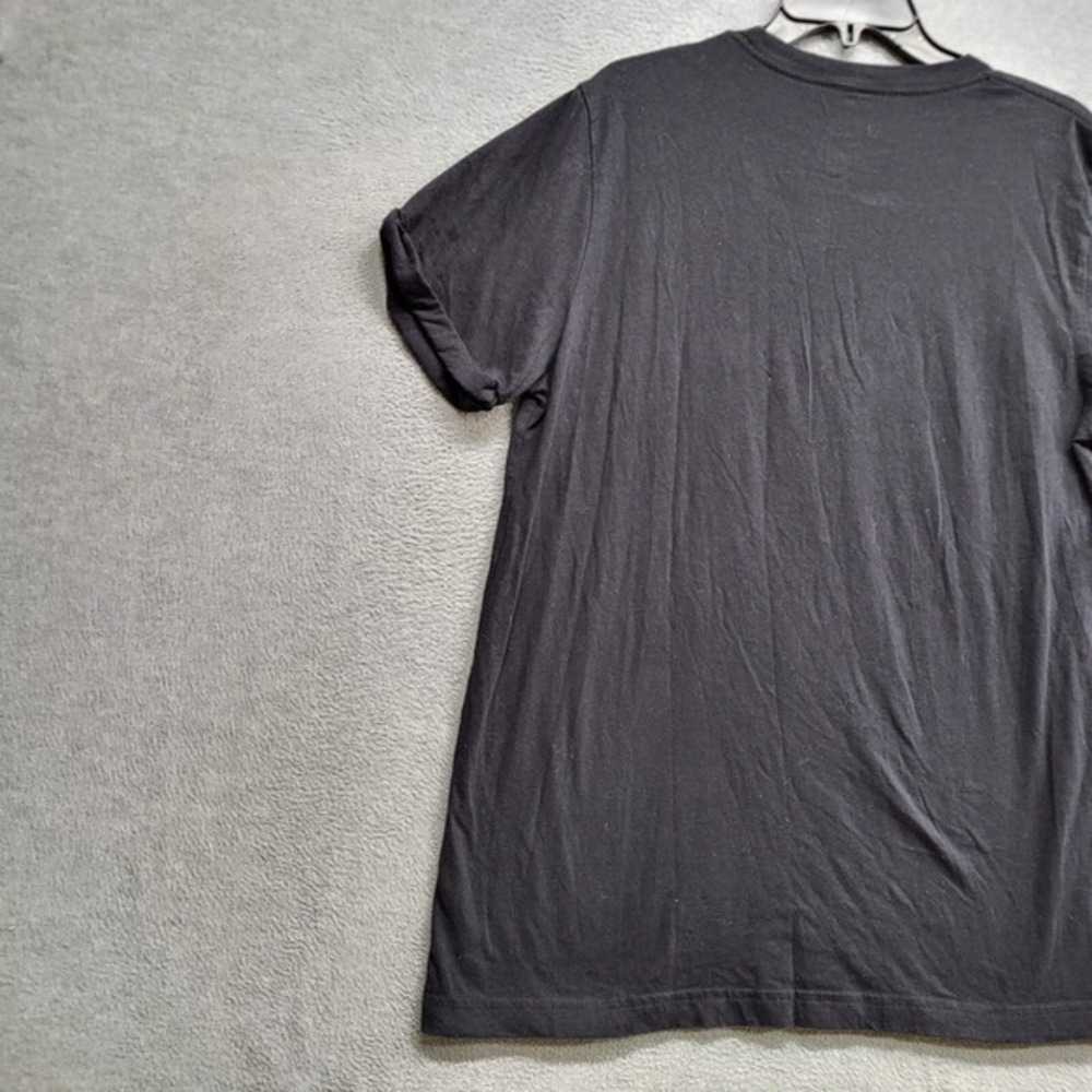 Quincy Women Shirt XL Black I Love Graphic Big Cow Casual Cotton Short - Picture 7 of 8
